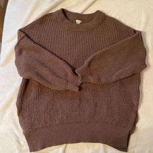 Aerie chenille crew neck sweater